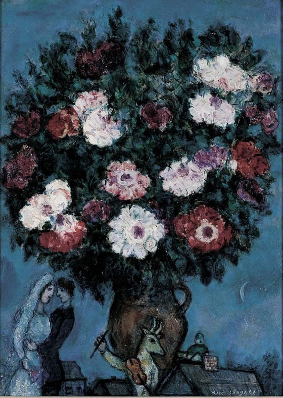 2-Bouquet-de-Fleurs-Avec-Amoureux-Marc-Chagall