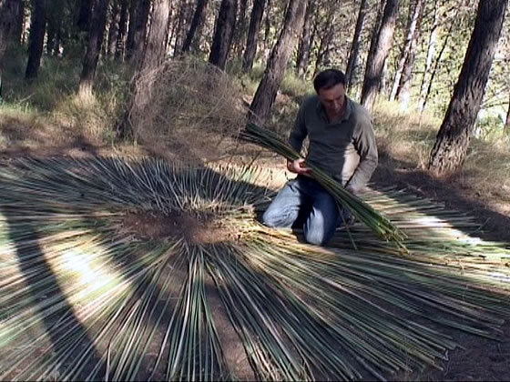 Sergio Ferrúa trabajando en una de sus obras