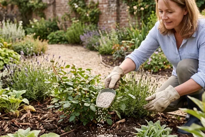Abonando con fertilizantes inorgánicos el jardín Abonando con fertilizantes inorgánicos el jardín