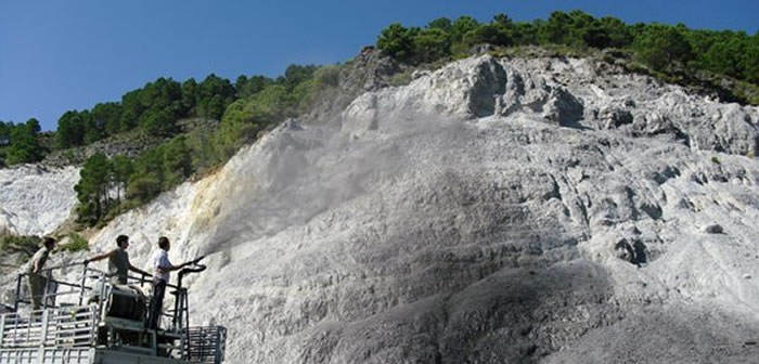 aplicacion envejecimiento de rocas