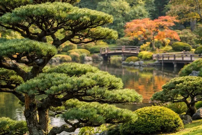 Árboles con técnica niwaki japonés