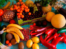 Bodegon frutas y verduras