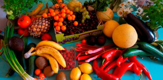 Bodegon frutas y verduras