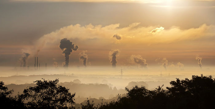 Contaminación industrial del aire