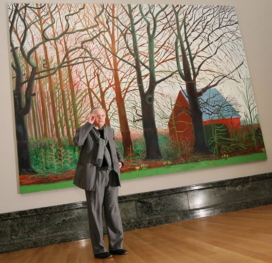 David Hockney, Bigger Trees Nears Warter