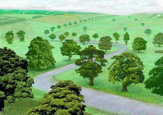 David Hockney Green Valley