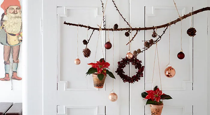 Decoraciones con poinsettia