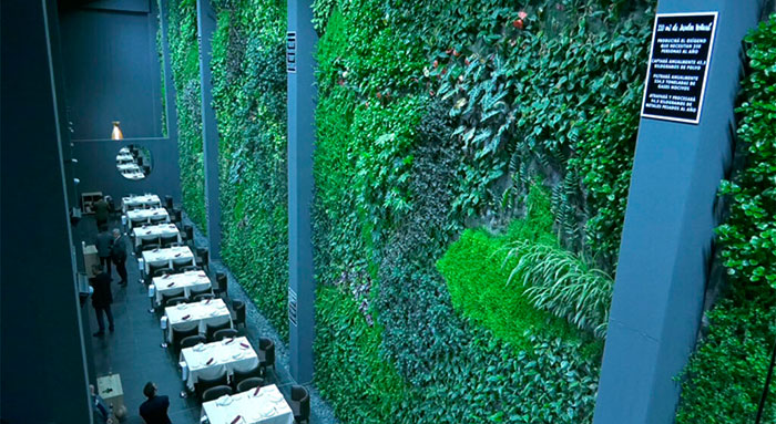 El jardín vertical más grande de Europa