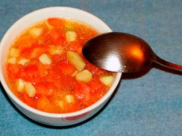 Ensalada de tomate y pepino