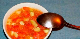 Ensalada de tomate y pepino