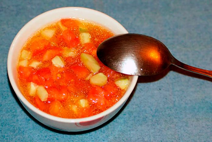 Ensalada de tomate y pepino