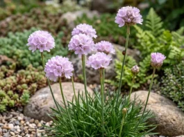 La Armeria maritima en jardinería Flores de Armeria maritima en el jardín