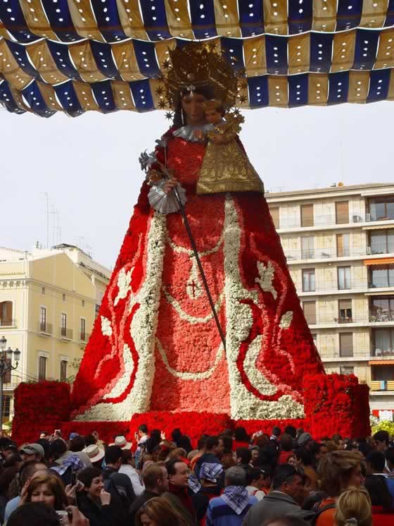 Flores frescas en las Fallas