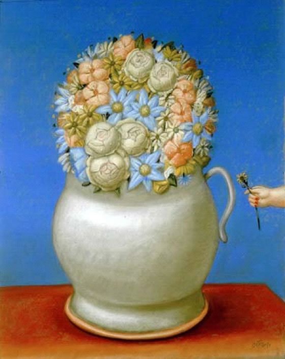 Flores de Fernando Botero