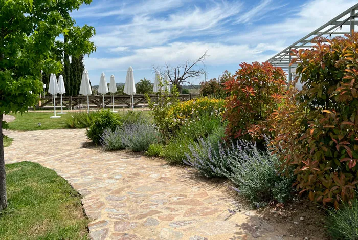 Jardín comunitario en Madrid