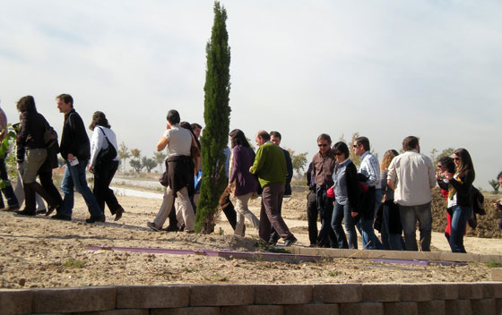 Parque forestal en construcción de Valdebebas