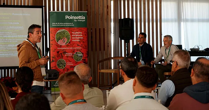 Julián Giner en el Día da Poinsettia Julián Giner en el Día da Poinsettia