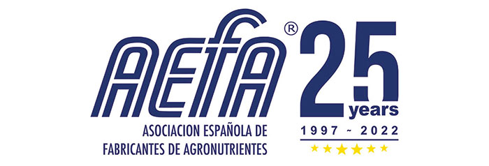 Logotipo del 25 aniversario de AEFA