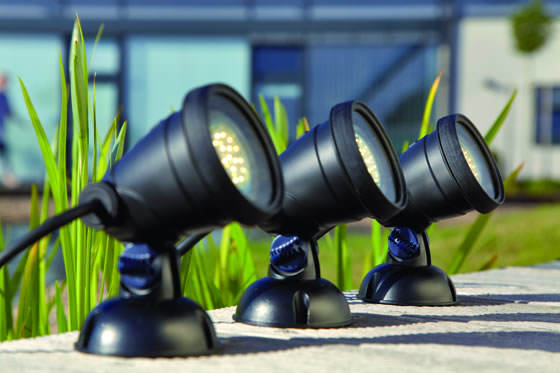 iluminacion de estanques y jardin