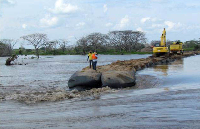 Megabolsas para control de la erosión