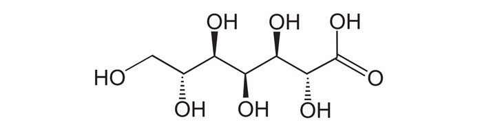 Fórmula química del Ácido heptaglucónico