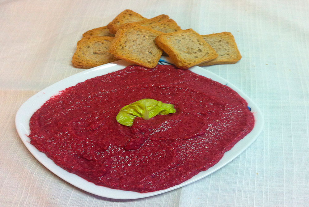 Pate de remolacha al curry