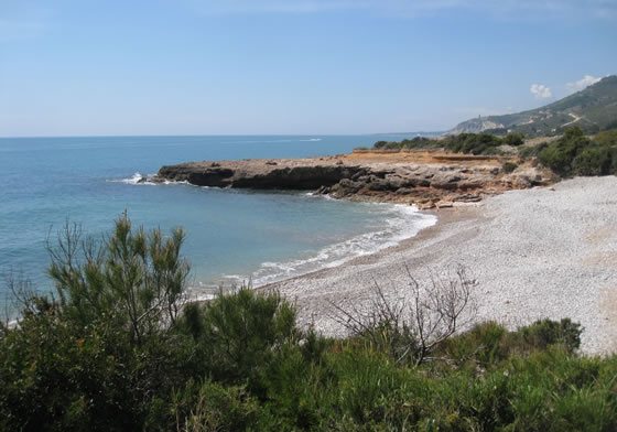 Playa en la Sierra de Irta