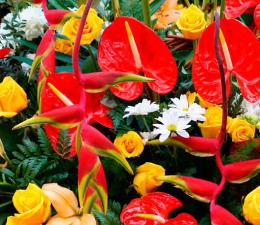 Ramo de flores ornamentales
