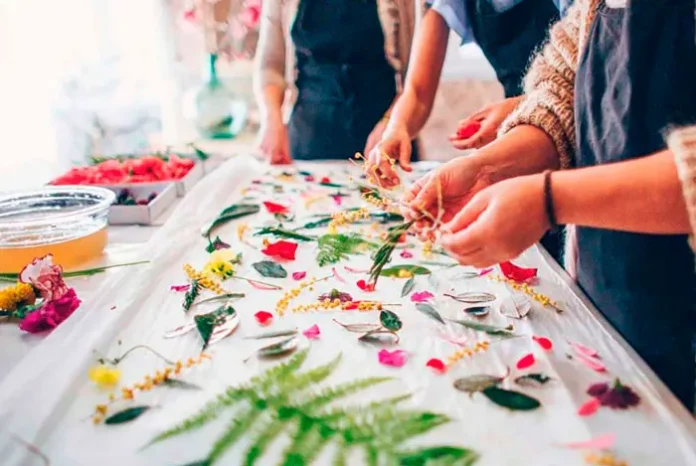 Trabajando la estampación Ecoprint