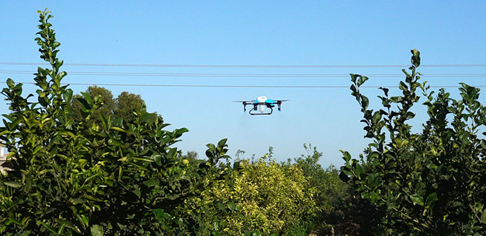 Tratamientos agrícolas con drones