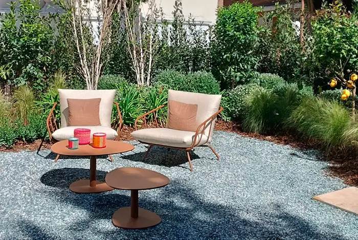 Xerojardín en una terraza